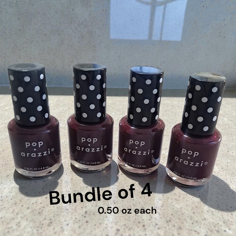 Pop·arazzi Midnight Maven Nail Polish – Bundle of 4 | Vegan | 0.5 oz Each